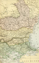 Fototapeta na wymiar Vintage Map of Turkey - Early 1800 World Maps