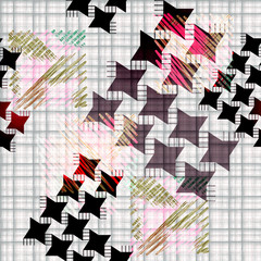 Naklejka premium Seamless colorful abstract pattern with a watercolor effect.
