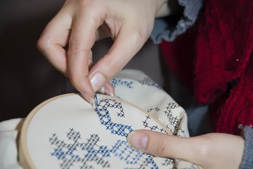 Hand made embroidery design
