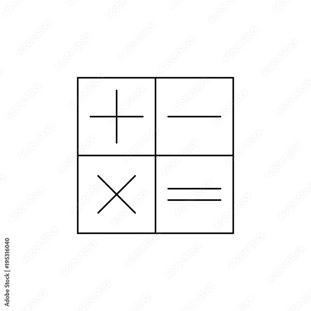 Poster plus minus division multiplication icon. element of banking icon for mobile concept and web apps. th
