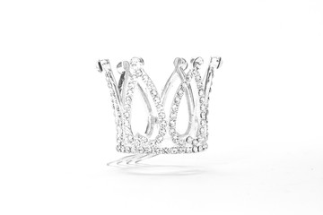 small crown isolated on a white background - 195317040