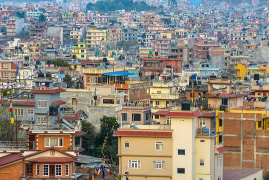 Residential area in Kathmandu city, Nepal