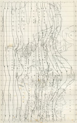 Antique Map of The World's Isothermal Lines - Early 1800 Vintage Maps of the World
