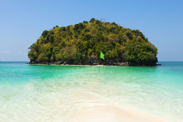  Tup Island  beach between Phuket and Krabi in Thailand