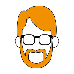 Young man smiling cartoon icon vector illustration graphic design