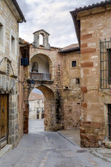 Fototapeta na wymiar Main portal street in Siguenza, Spain