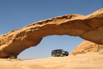 Off-road vehicle in the desert