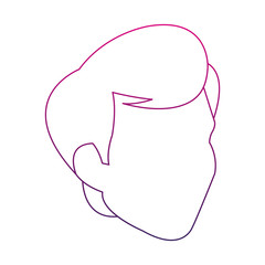 Young man faceless cartoon icon vector illustration graphic design