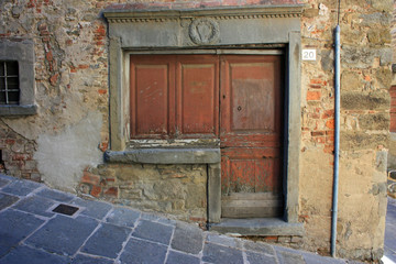 Old wooden door