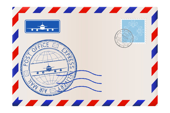 Envelope. International correspondance mail