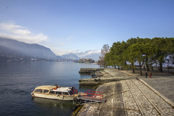 View over Lago Maggiore and Isola Bella