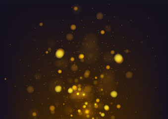 Fototapeta na wymiar Gold abstract bokeh background. Vector illustration