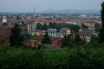 Fototapeta na wymiar Cityscape in Alba, Italy