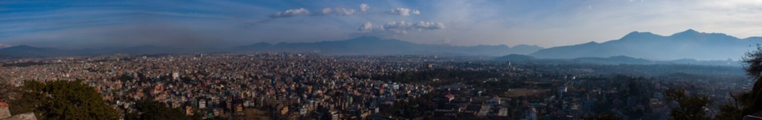 Fototapeta na wymiar Panorama of Kathmandu