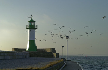 Leuchtturm in Sassnitz auf der Insel Rügen