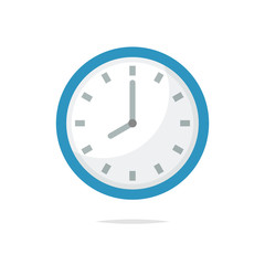 Clock icon vector isolated