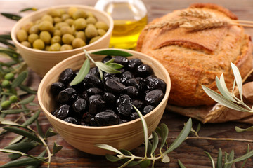 green and black olive