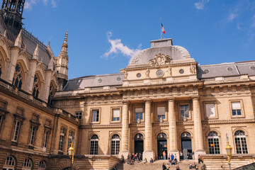 Fototapeta na wymiar Paris, France facade of the courthouse of Paris