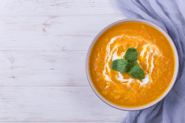 Pumpkin porridge with rice and milk