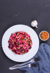 Beetroot salad vinaigrette