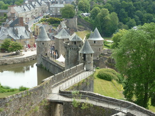 Fototapeta na wymiar Château de Fougères, Bretagne, France