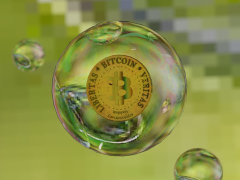 Blockchain bitcoin cryptocurrency bubble