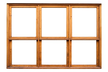 Frame of a wooden window of a coffeehouse