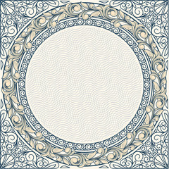 Vintage ornate decorative frame