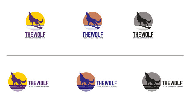 Wolves Logo Design Template