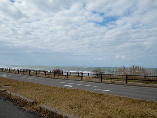 海沿いの道