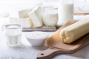 Fresh handmade farm  organic dairy products