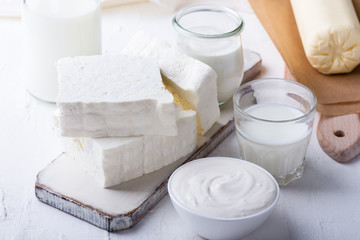Fresh handmade farm  organic dairy products