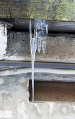 icicle, frozen water