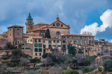 Valldemossa, an outstandingly beautiful village in a remote valley in the Serra Tramuntana mountain...