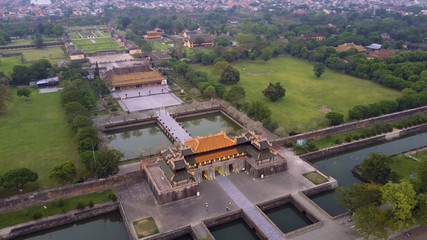 Aerial of Imperial Royal Palace, Hue, Vietnam © Pierre