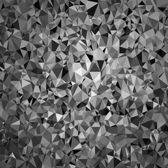 Grey Polygonal Background. Triangular Pattern. Low Poly Texture. Abstract Mosaic Modern Design. Origami Style
