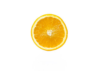 Half orange. Isolate on white background