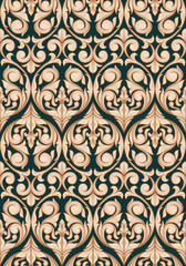 Seamless ornate decorative pattern