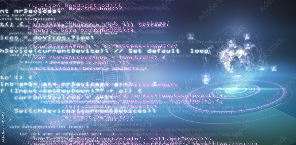 Poster composite image of code
