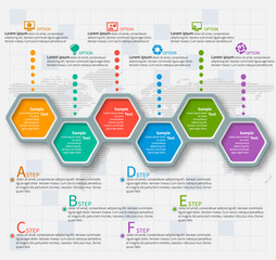 Abstract 3D Paper Infographics