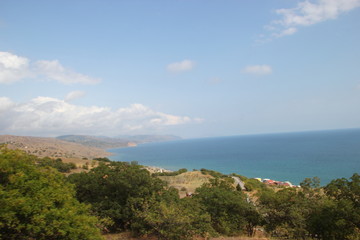 Landscapes of the Crimea on the Black Sea