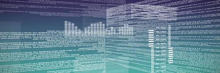 Obraz premium Composite image of letters