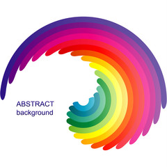 Abstract creative geometric colorful circle background. Vector modern design gradient pattern.