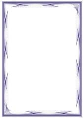 Insulated frame background template for certificate or diploma