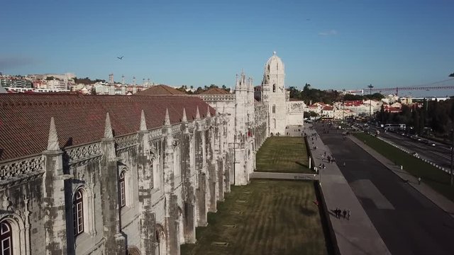Portugal, Lisbon. Monastery of Jeronimos in the suburbs of Lisbon Belem