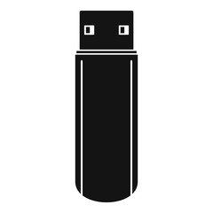 Big flash drive icon. Simple illustration of big flash drive vector icon for web