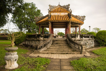 A pagoda near site of former Khon Thai Residence in Hue Imperial City, Vietnam
