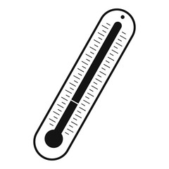 Laboratory thermometer icon. Simple illustration of laboratory thermometer vector icon for web