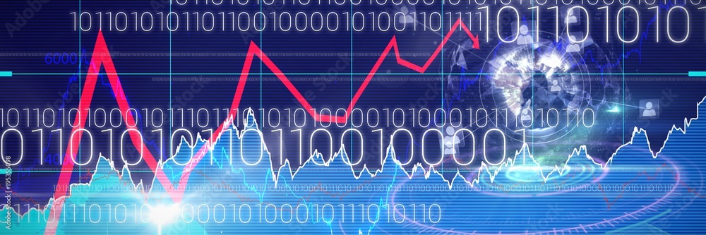 Poster composite image of digital interface of volume dial interface