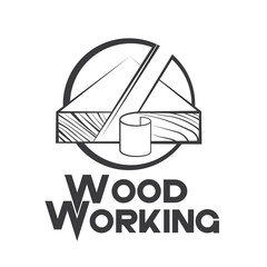 An illustration consisting of an image of a tree and a chisel in the form of a symbol or logo © akser